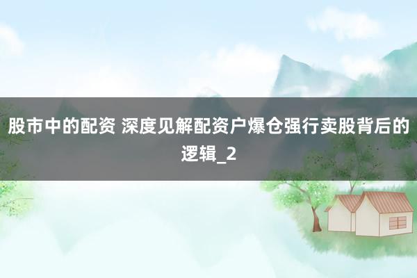 股市中的配资 深度见解配资户爆仓强行卖股背后的逻辑_2